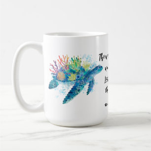 Ozean-inspirierte Wasserfarbe Kaffeetasse