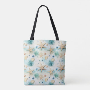 Ozean-inspirierter Seestern- und Muschel-Küsten-De Tasche