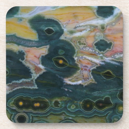 Ozean-Jasper-Platte Getränkeuntersetzer (Vorderseite)