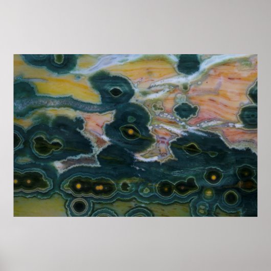Ozean-Jasper-Platte Poster (Vorne)