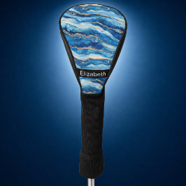 Ozean-Juwel-Achat-Personalisiert Golf Headcover