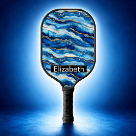 Ozean-Juwel-Achat Personalisiert Pickleball Schläger