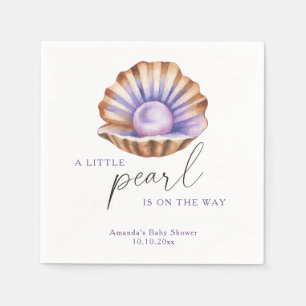 Ozean Kleine Perle Unter Dem Meer Baby Shower Serviette