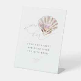 Ozean kleine Perle unter dem Meer Momosa Bar Zeich Sockelschild