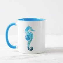 Ozean-Kunst-Tasse - Seepferdchen 1