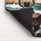 Ozean Lantern im Sturm Mousepad (Ecke)