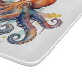 Ozean-Laune: Farbiger Oktopus Schneidebrett (Ecke)