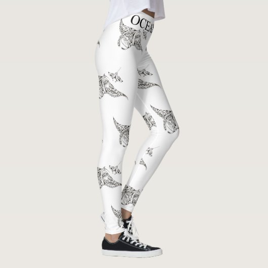 OZEAN-LEBEN-Mantarochen Leggings (Rechts)