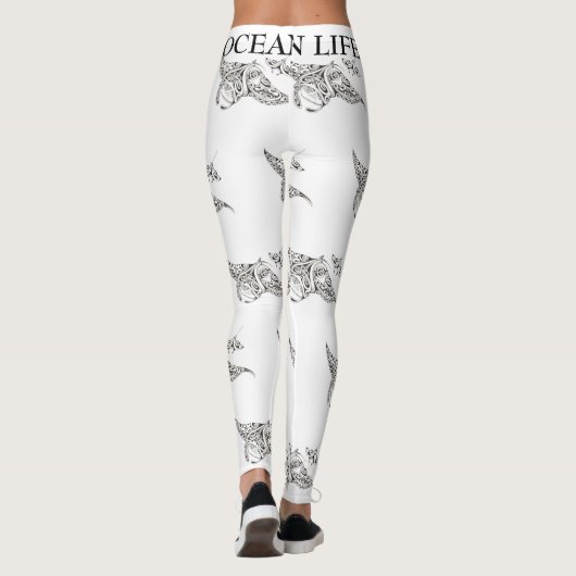 OZEAN-LEBEN-Mantarochen Leggings (Rückseite)