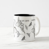 OZEAN-LEBEN-Schule des Mantarochens Zweifarbige Tasse (VorderseiteRechts)