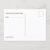 Ozean-Mathe-Färbpostkarte Postkarte (Rückseite)