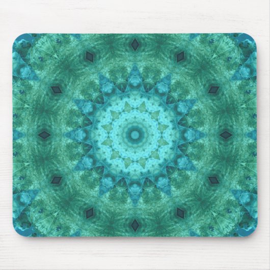 Ozean-Medaillon-Kaleidoskop Mousepad (Vorne)