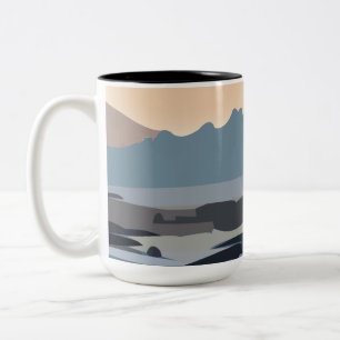 Ozean Meer Himmel Natur Landschaft Zweifarbige Tasse