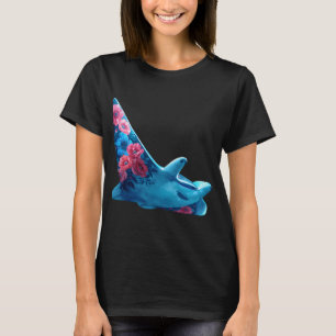 Ozean-Meeres-Blumen-Manta T-Shirt