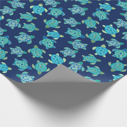 Ozean-Meeresschildkröten Geschenkpapier (Ecke)