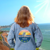 Ozean, Meeresschildkröten und Dolphin Jeansjacke