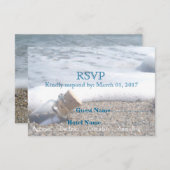 Ozean | Meldung in einer Flasche mit 3,5" x 5" Rsv RSVP Karte (Vorne/Hinten)