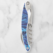 Ozean mit bewegten Wellen Kellnermesser (Rückseite)