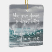 Ozean mit Christlichem Glaubenssatz: Grace Abounds Keramikornament (Rechts)