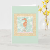 Ozean-Orangen-Seepferd Karte (Gelbe Blume)