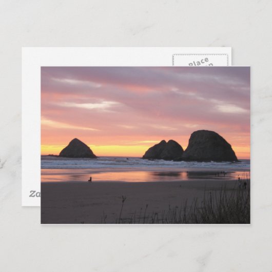 Ozean, Oregon Postkarte (Vorne/Hinten)