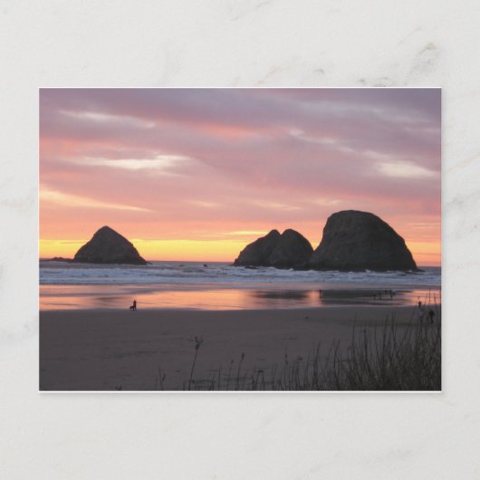 Ozean, Oregon Postkarte (Vorderseite)