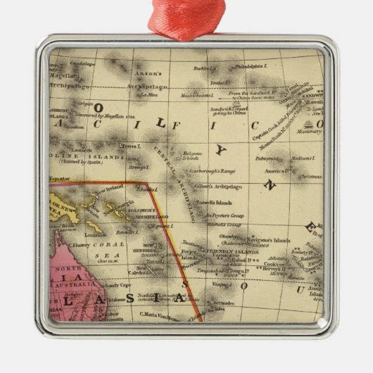 Ozean Ornament Aus Metall (Vorne)