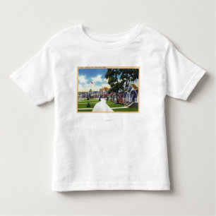 Ozean-Park-Hütten-Szene Kleinkind T-shirt