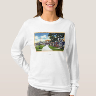 Ozean-Park-Hütten-Szene T-Shirt