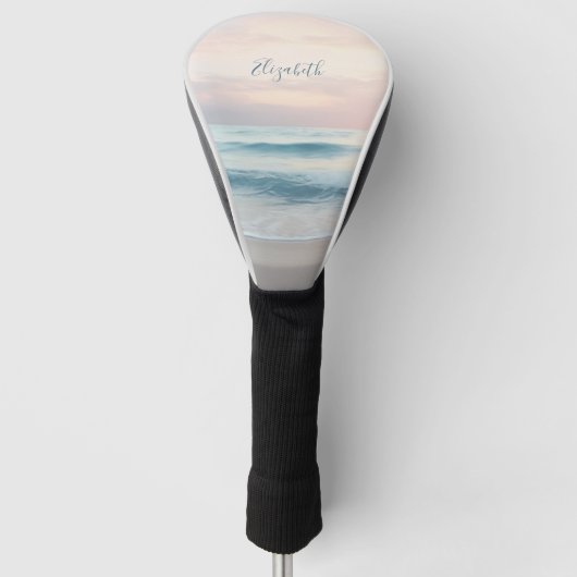 Ozean-Pastellfarben Golf Headcover (Vorderseite)