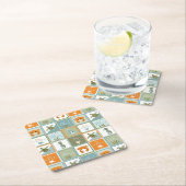 Ozean-Patchwork Rechteckiger Pappuntersetzer (Vor Ort)