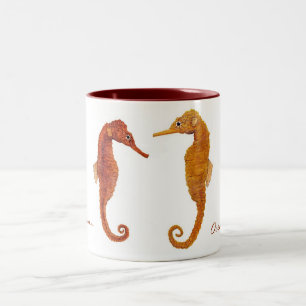 Ozean-PferdeTasse Zweifarbige Tasse
