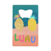 Ozean-Pineapple-Luau Geldbeutel Flaschenöffner (Rückseite)
