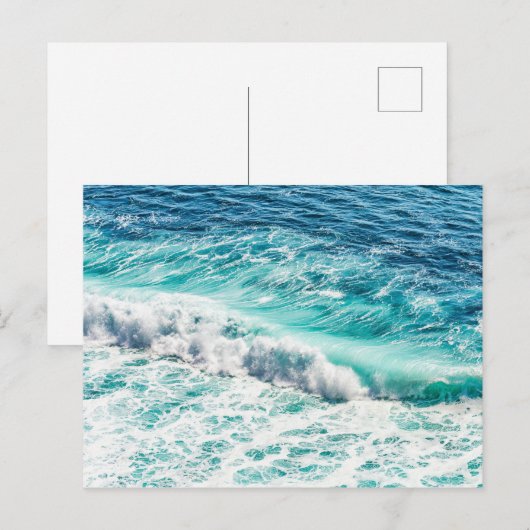Ozean Postkarte (Vorne/Hinten)