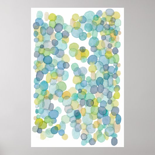 Ozean reflektiert Kunstdruck eines Wasserfarbmaler Poster (Vorne)