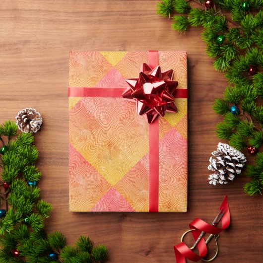 Ozean Rhythmen Warm  Geschenkpapier (Feiertagsgeschenk)