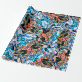 Ozean-Rose-Kaleidoskop Geschenkpapier (Ungerollt)