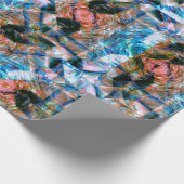 Ozean-Rose-Kaleidoskop Geschenkpapier (Ecke)