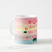 Ozean Ruhe Frohen Muttertag Kaffeetasse (Vorderseite Links)
