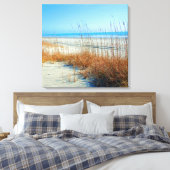 Ozean, Sand und Seegras in Nordmyrtle Beach Leinwanddruck (Insitu (Schlafzimmer))