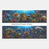 Ozean-Säugetiere Schubladenpaneele Decoupage Geschenkpapier Set (Vorderseite 3)