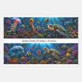 Ozean-Säugetiere Schubladenpaneele Decoupage Geschenkpapier Set (Vorderseite 2)