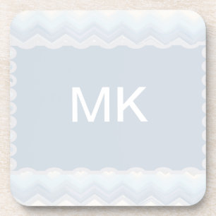 Ozean schattiert den Zickzack Watercolor Getränkeuntersetzer