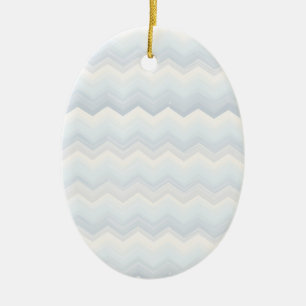 Ozean schattiert den Zickzack Watercolor Keramik Ornament