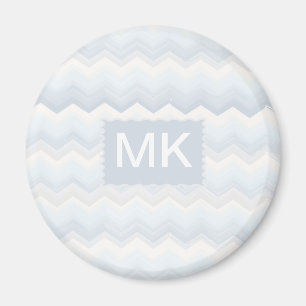 Ozean schattiert den Zickzack Watercolor Magnet