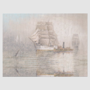 Ozean-Scherer-Schiffs-Boots-Hafen-Seeseidenpapier Seidenpapier