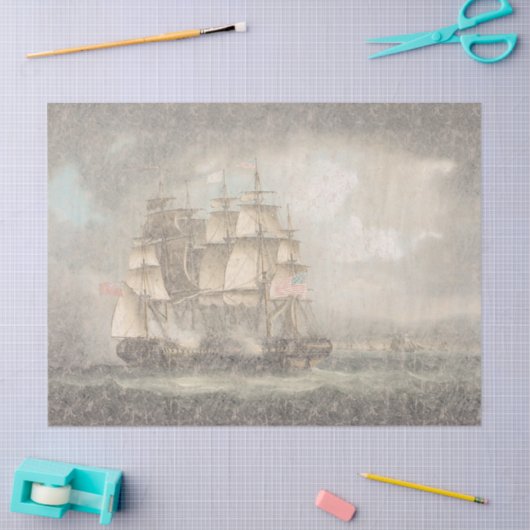 Ozean-Scherer-Segelschiff-Boots-Seeseidenpapier Seidenpapier (Basteln)