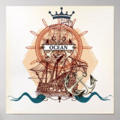 Ozean/Schiff Poster (Vorne)