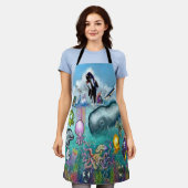 Ozean Schürze (Getragen)