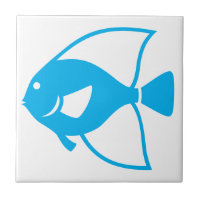 Ozean-Seeblaue Fisch-weißer